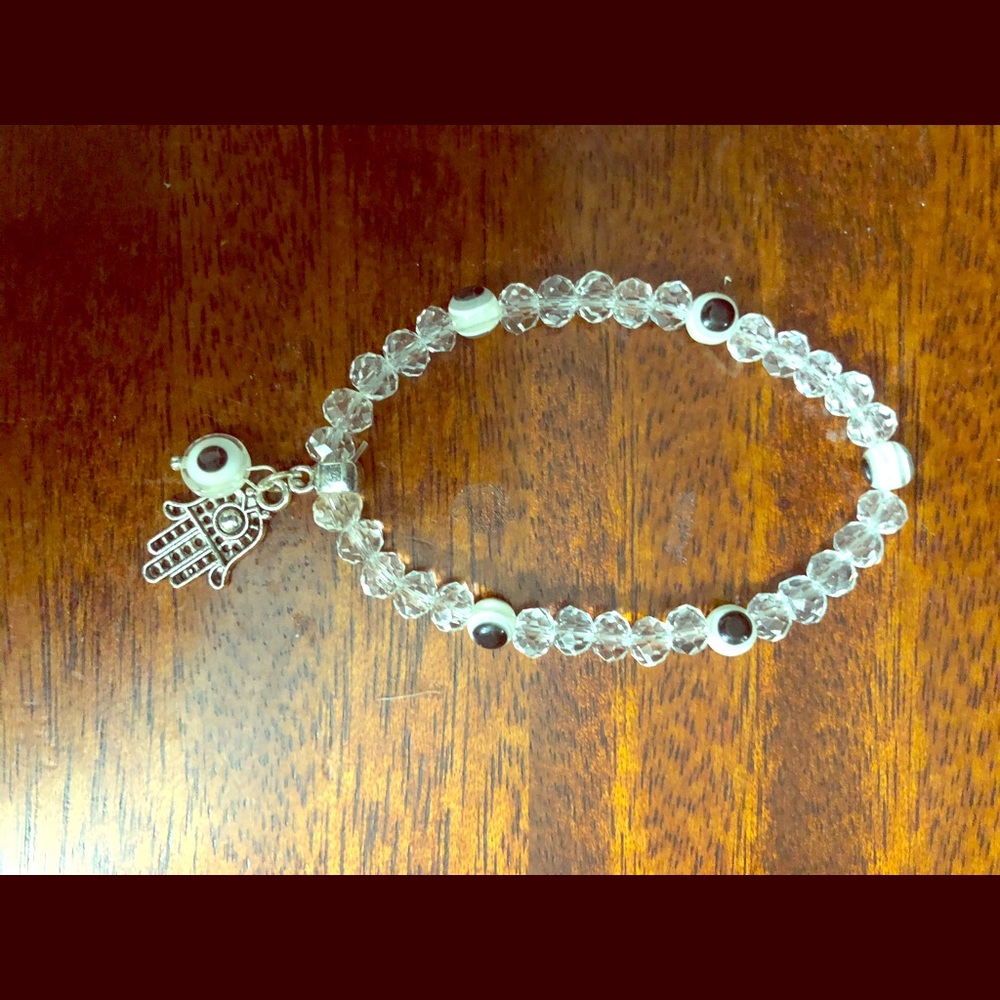 Hamsa beaded bracelet